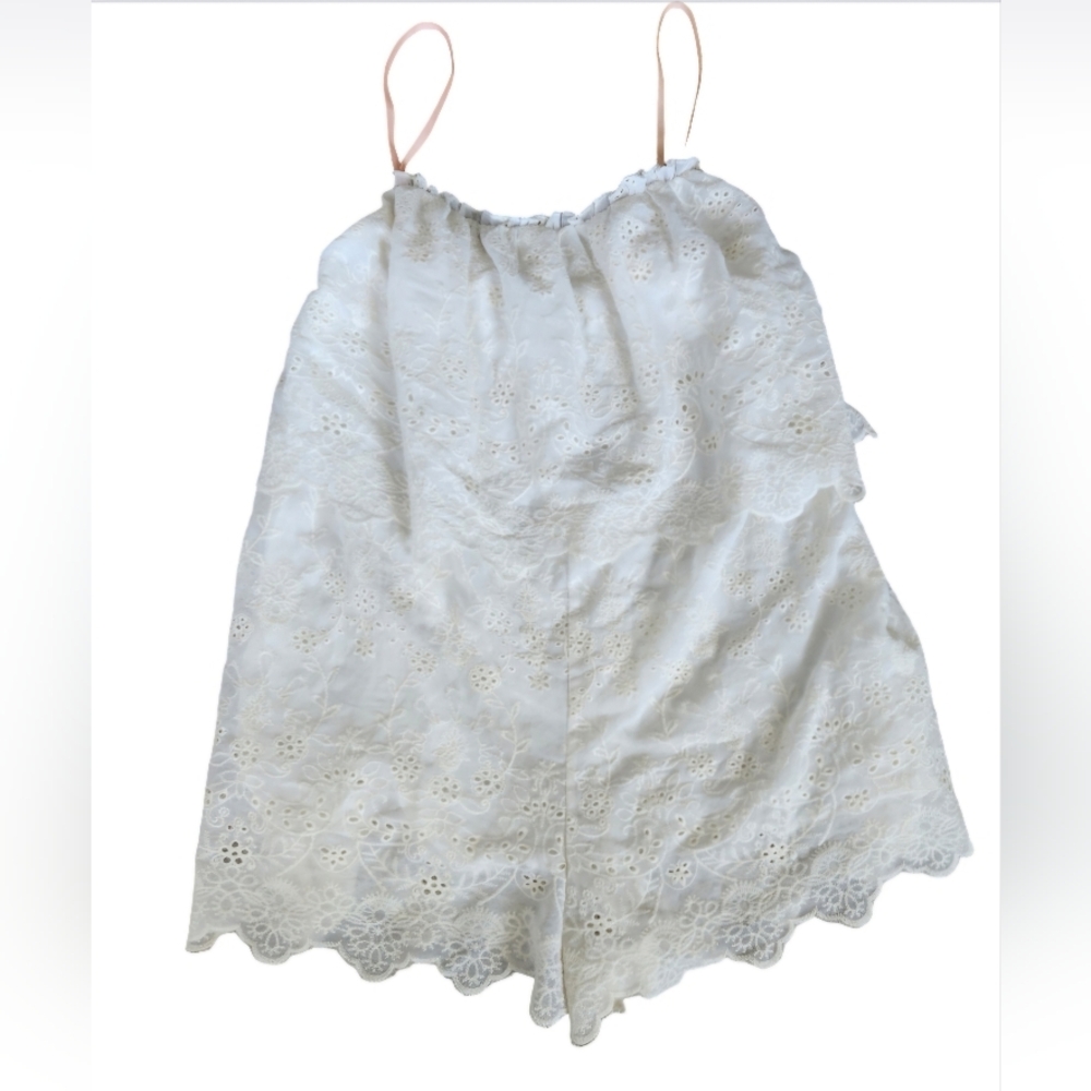 KIMCHI BLUE Romper eyelet embroidery romper. New with tag.